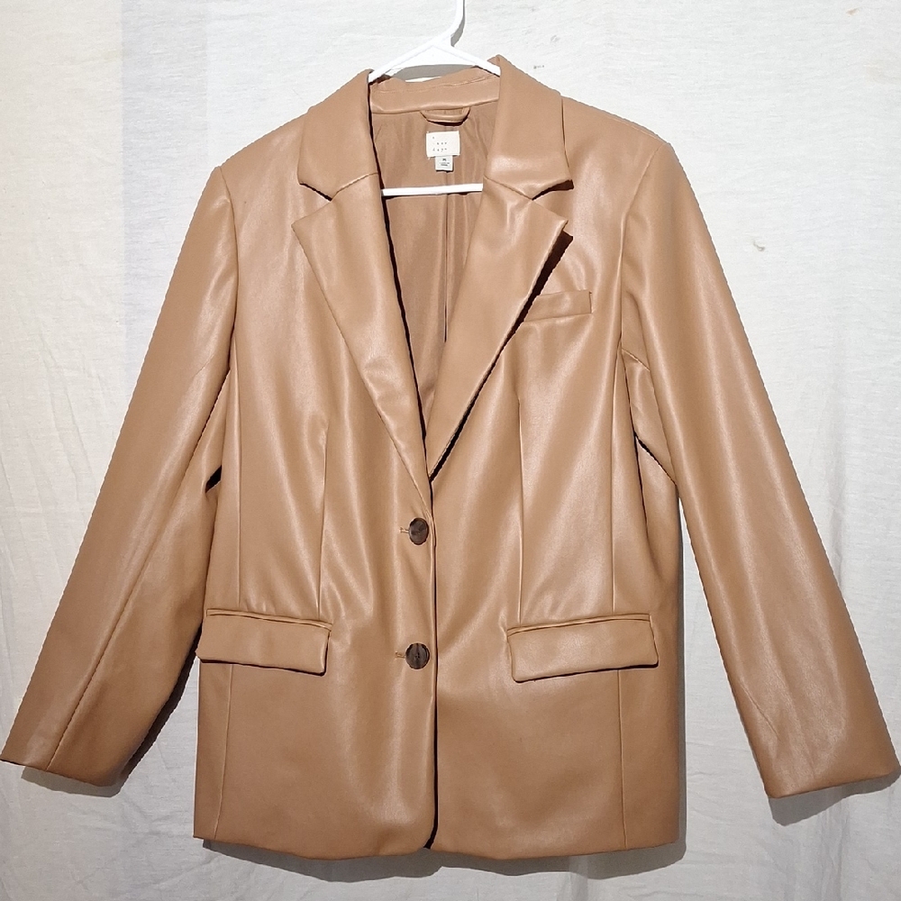 3/$20- new day Vegan Blazer, Camel shade Sz 10, NWOT